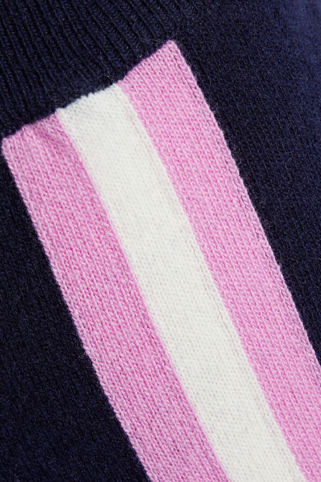 CHINTI & PARKER Striped wool and cashmere-blend track pants