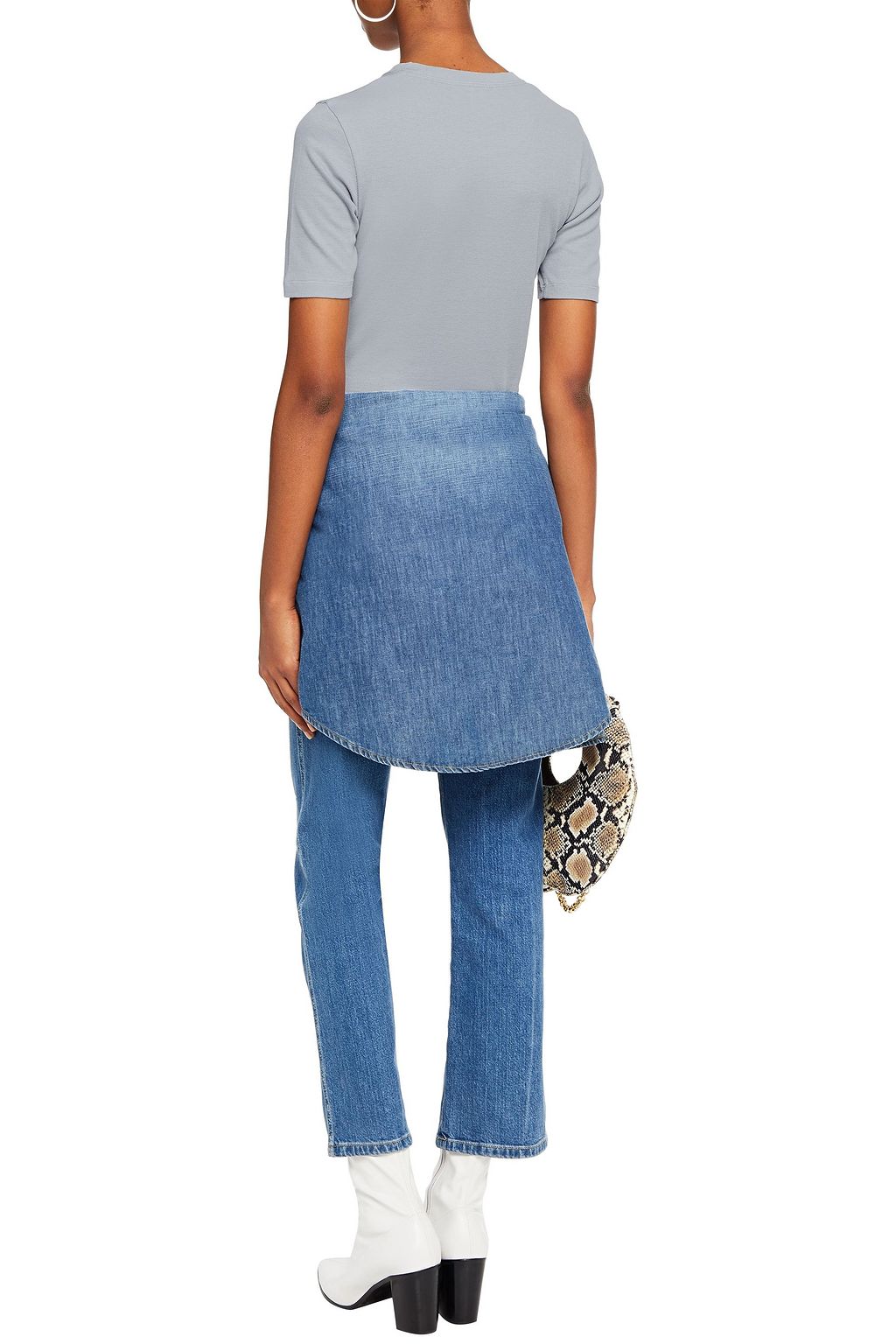 RAG & BONE Ribbed cotton and modal-blend jersey T-shirt