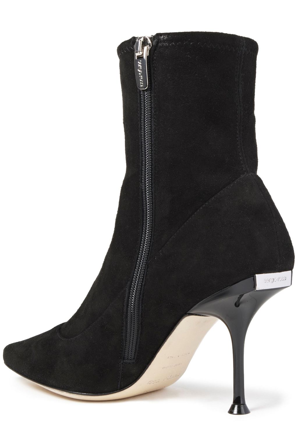 SERGIO ROSSI Stretch-suede sock boots