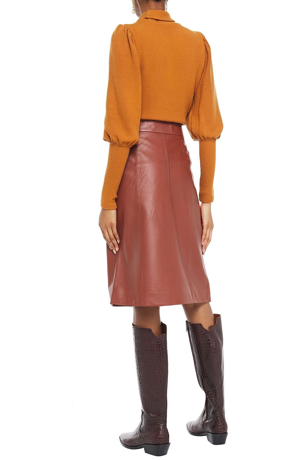 WALTER BAKER Leather skirt