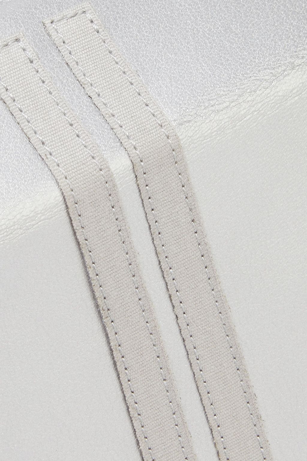 RICK OWENS Quiver metallic leather clutch