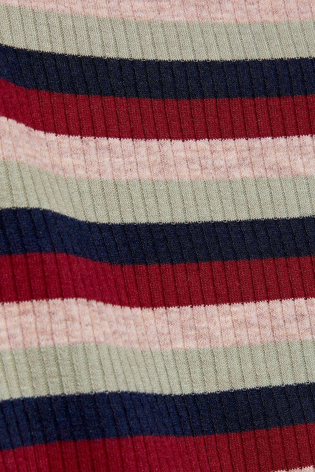 STATESIDE Ribbed striped jersey top
