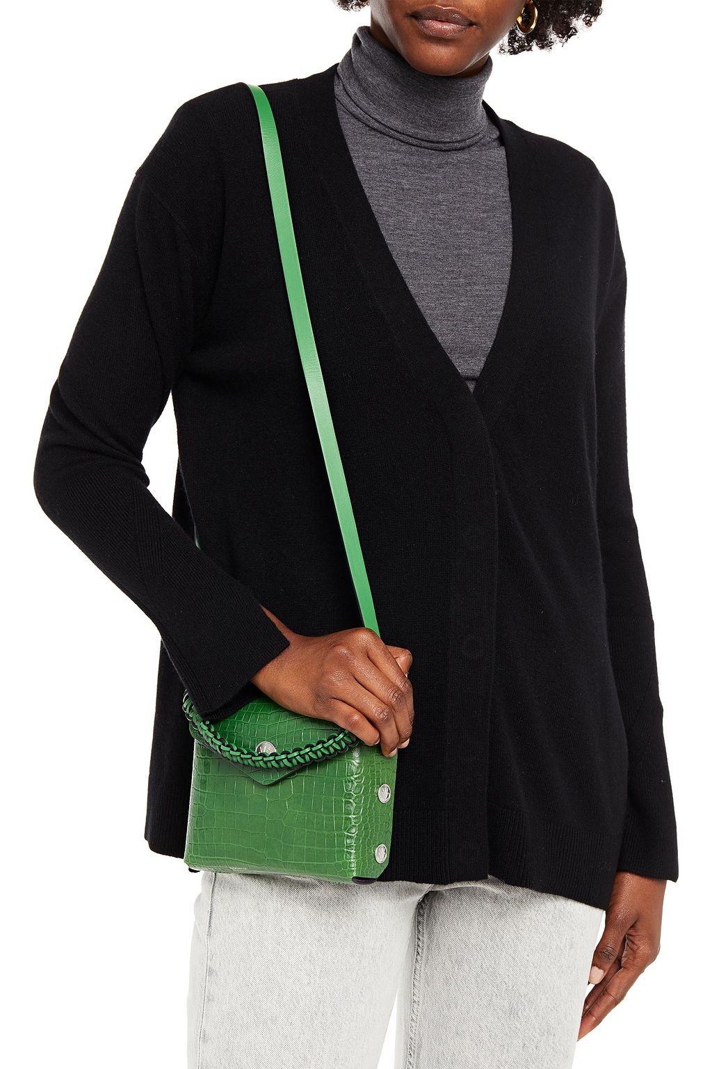 RAG & BONE Micro Atlas croc-effect leather shoulder bag