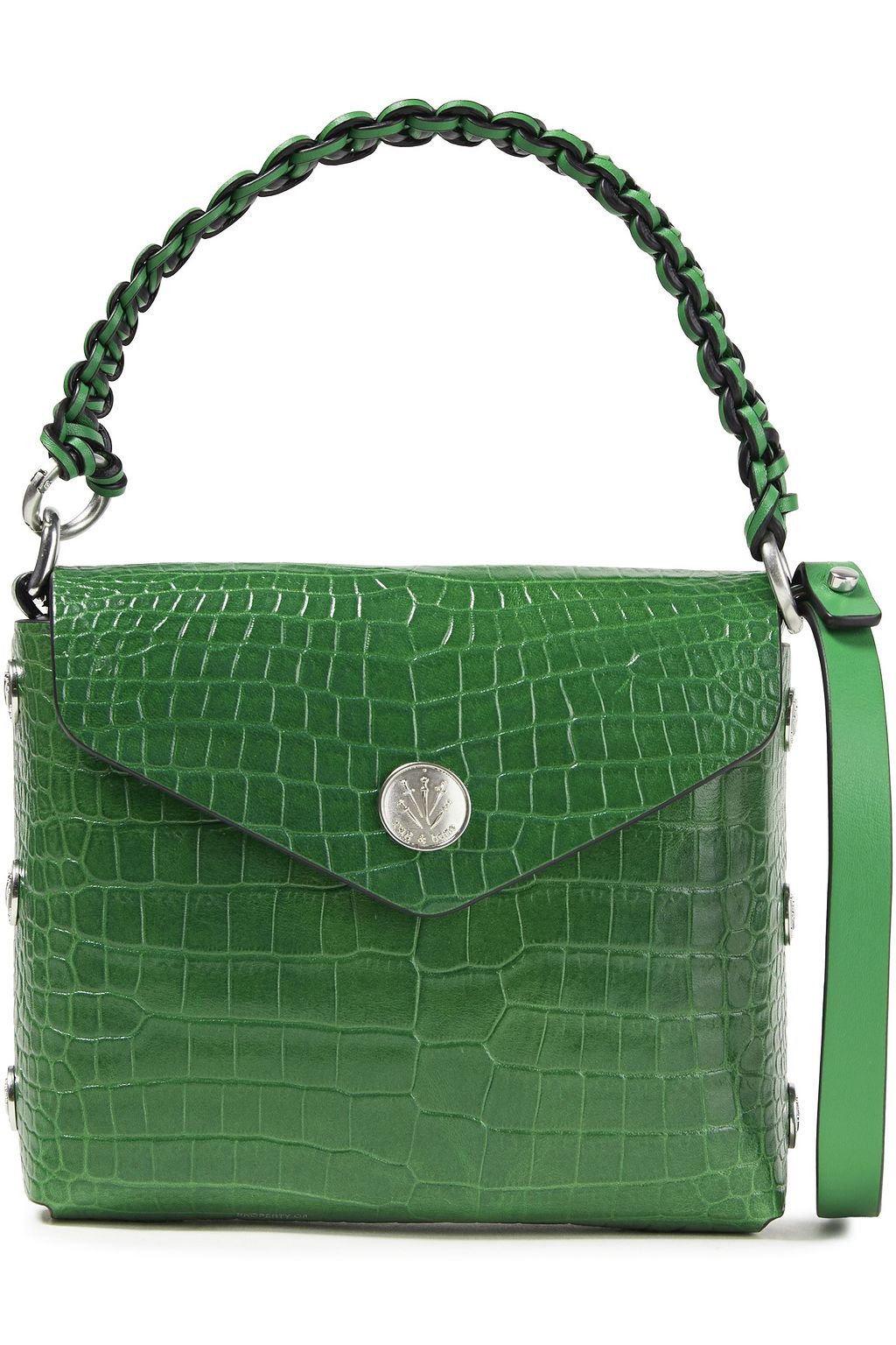 RAG & BONE Micro Atlas croc-effect leather shoulder bag | Sale up to 70 ...