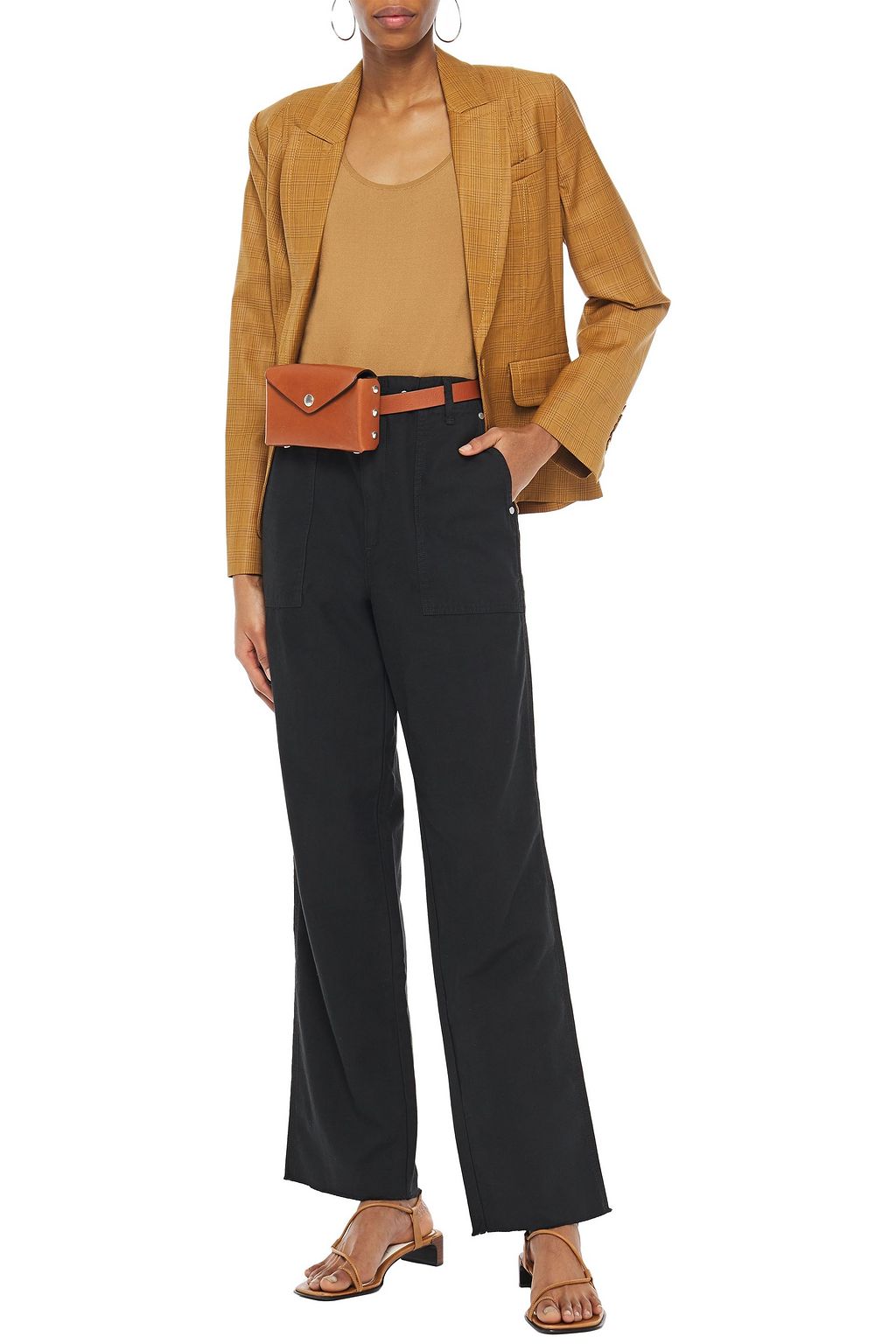 RAG & BONE Cotton-twill straight-leg pants