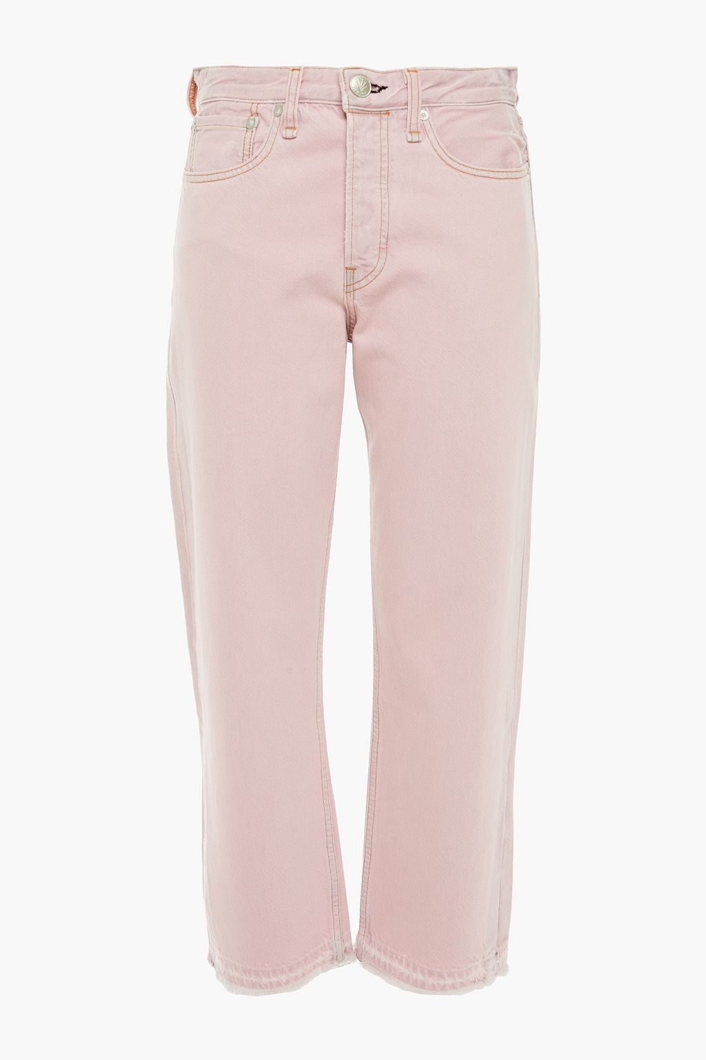 pink straight leg jeans