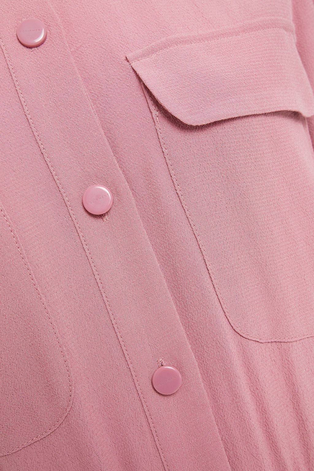 EQUIPMENT Gathered crepe midi shirt dress