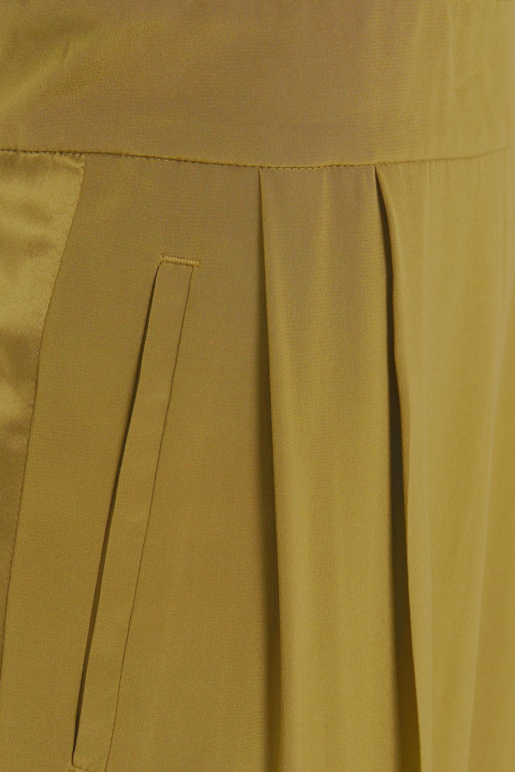 RAG & BONE Neckholder-Jumpsuit aus Crêpe de Chine aus Seide mit Falten und Satinbesatz