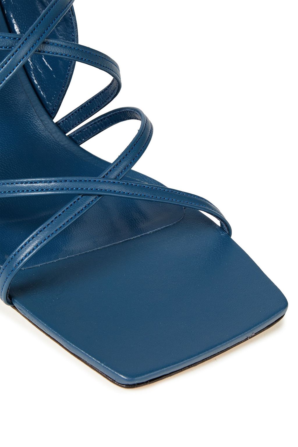 BY FAR Christina leather and suede sandals