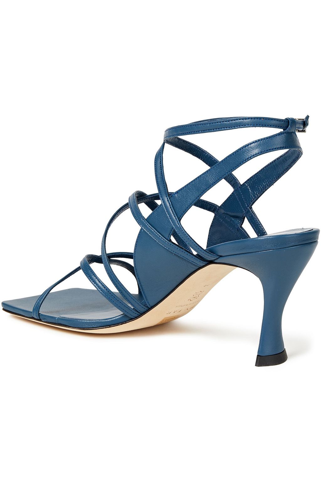 BY FAR Christina leather and suede sandals