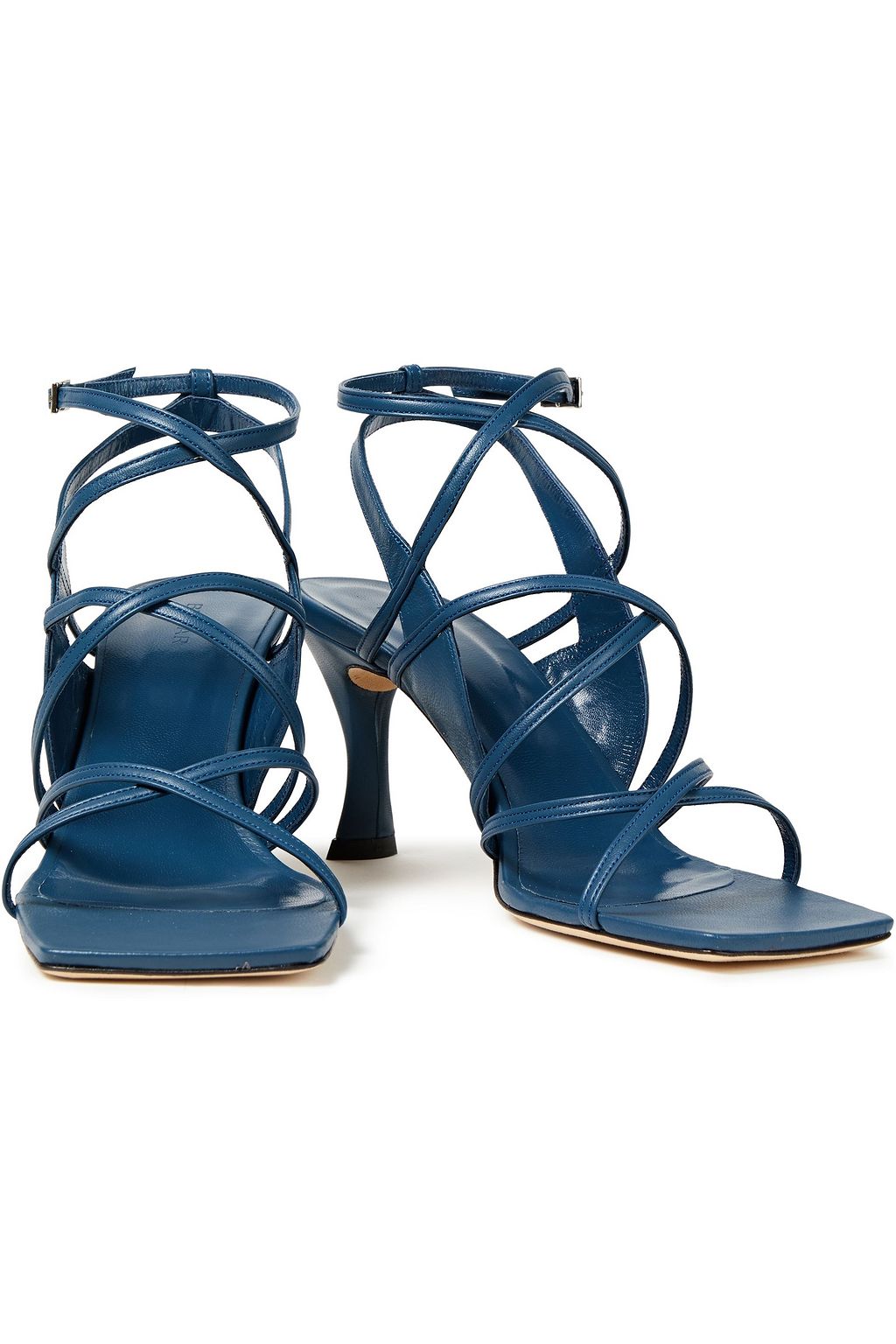 BY FAR Christina leather and suede sandals