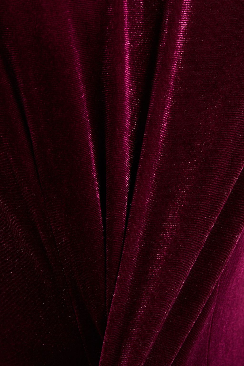 REBECCA MINKOFF Open-back velvet mini dress
