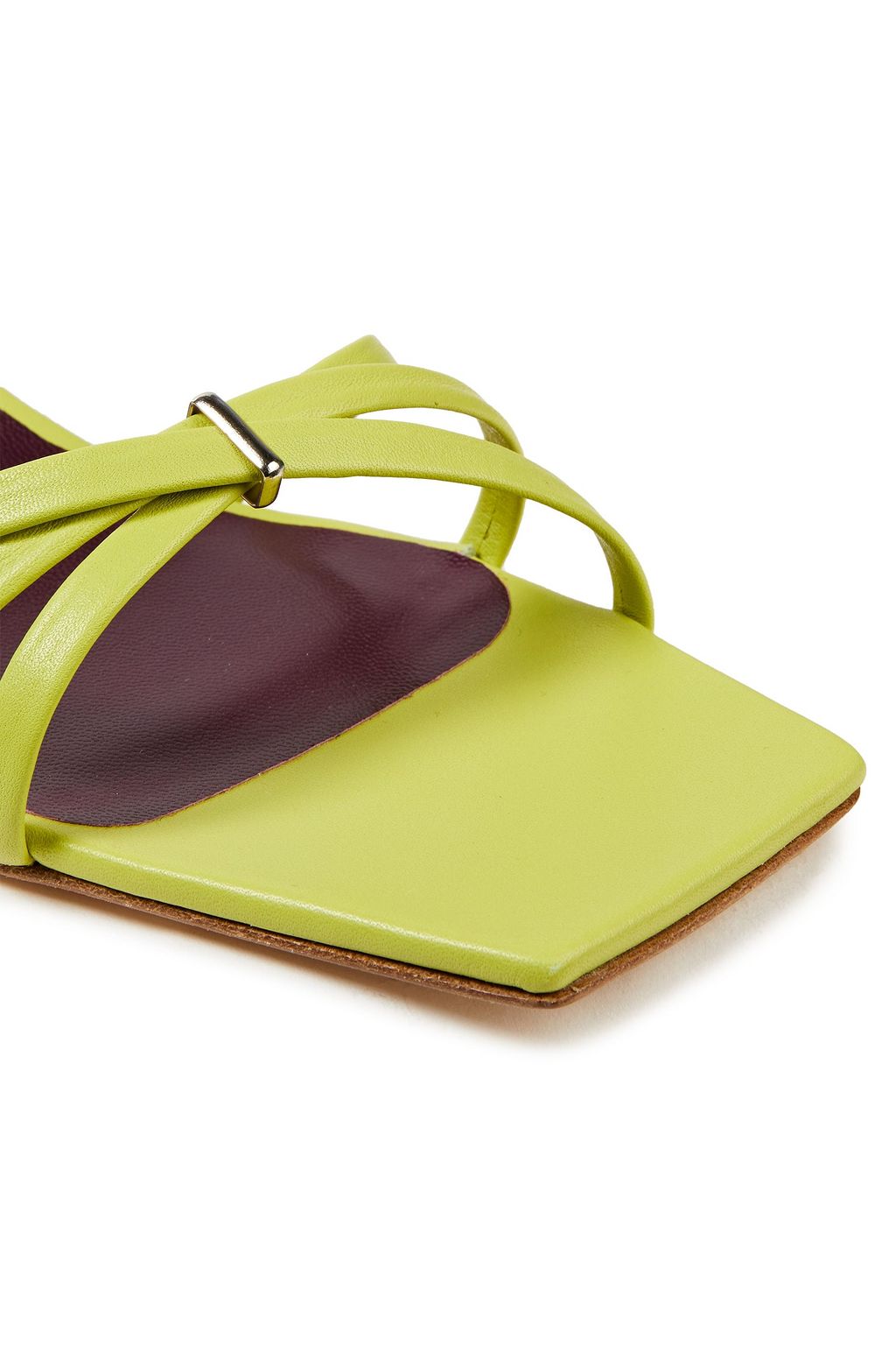 BY FAR Kaia leather sandals