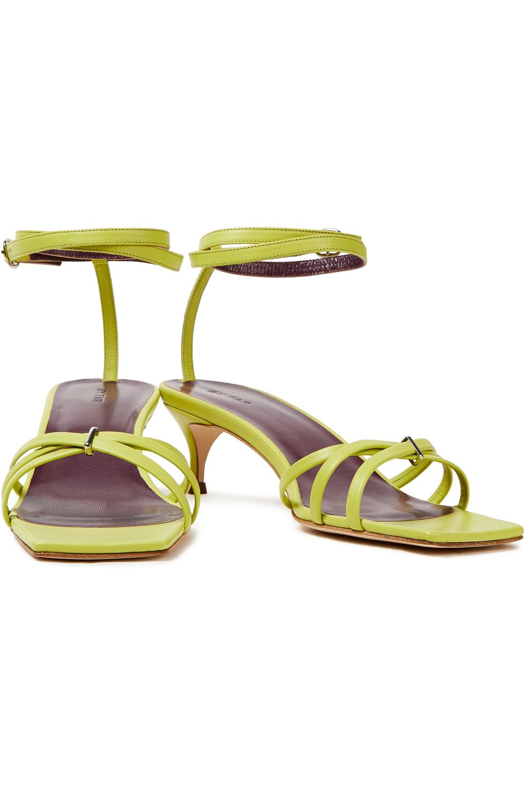 BY FAR Kaia leather sandals