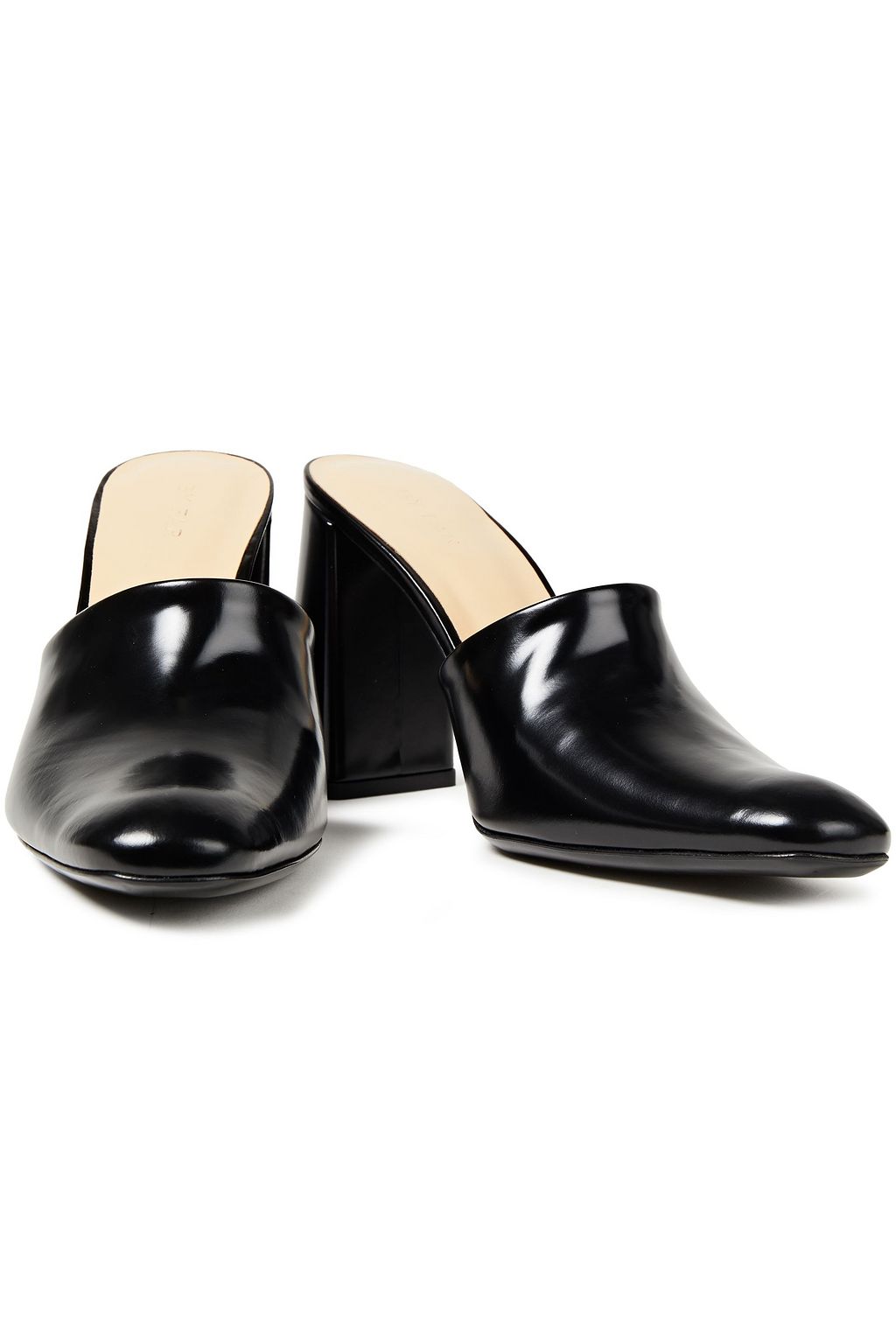 BY FAR Nina leather mules