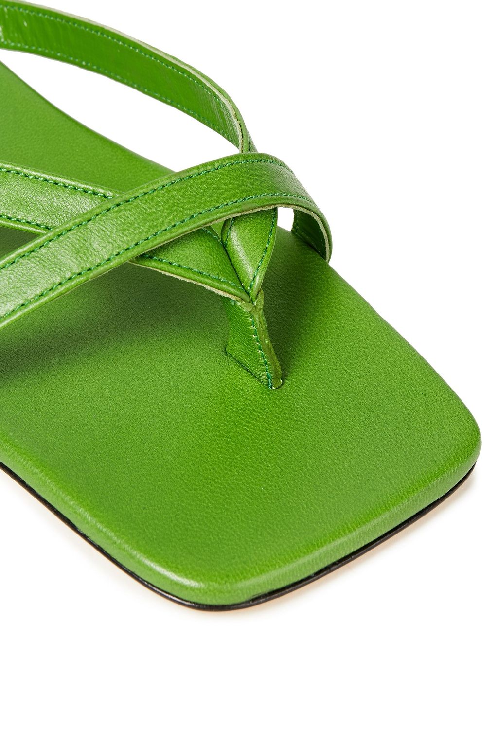 BY FAR Deni crystal-embellished leather sandals