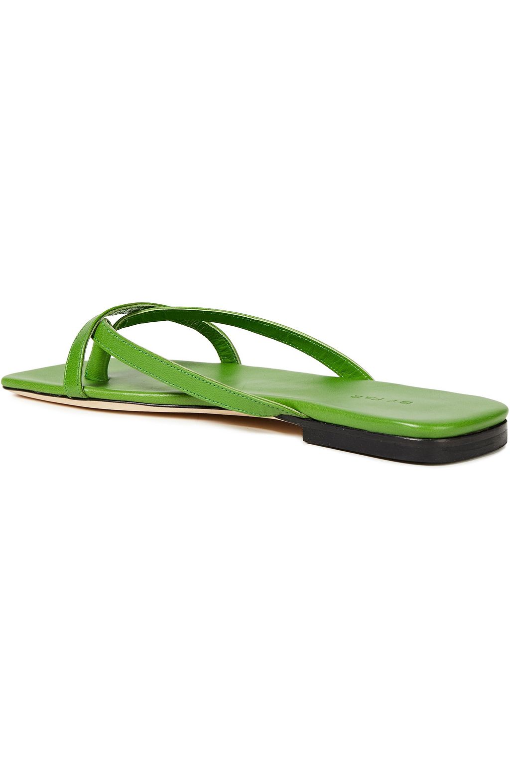 BY FAR Deni crystal-embellished leather sandals