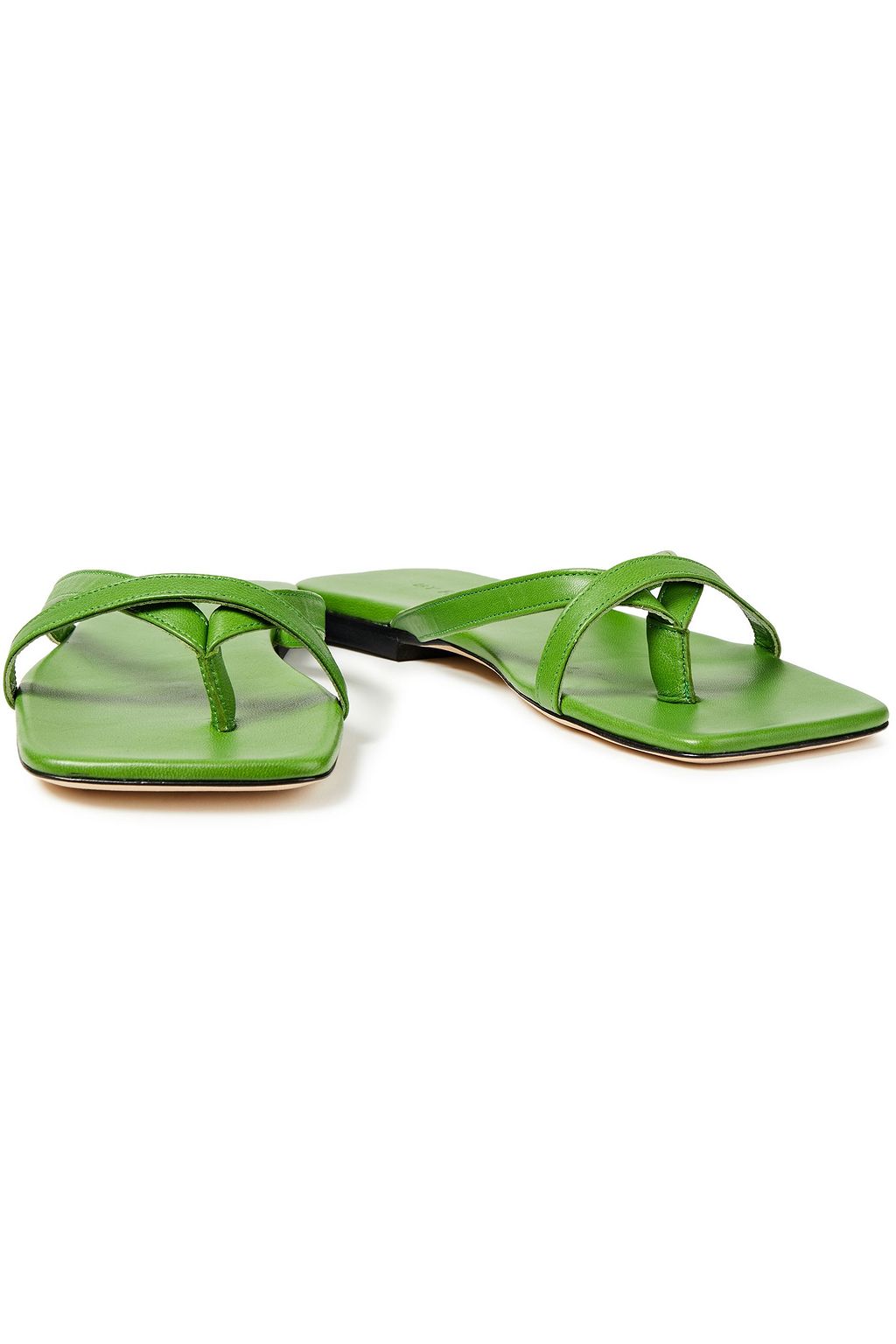 BY FAR Deni crystal-embellished leather sandals