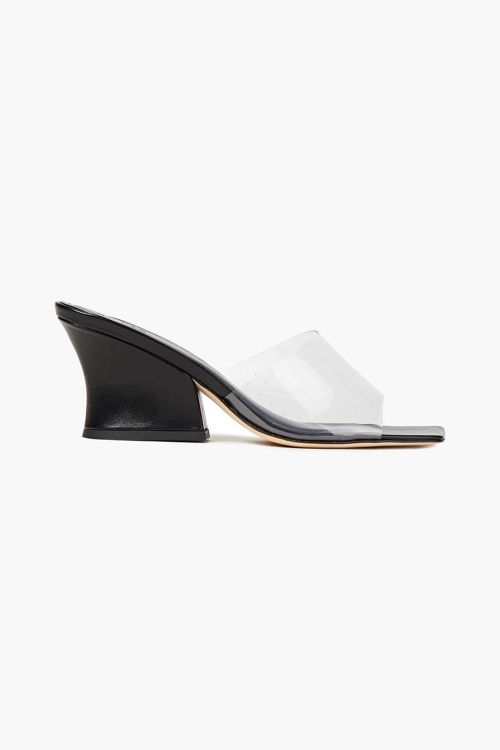 BY FAR Dolly PVC and leather mules | THE OUTNET