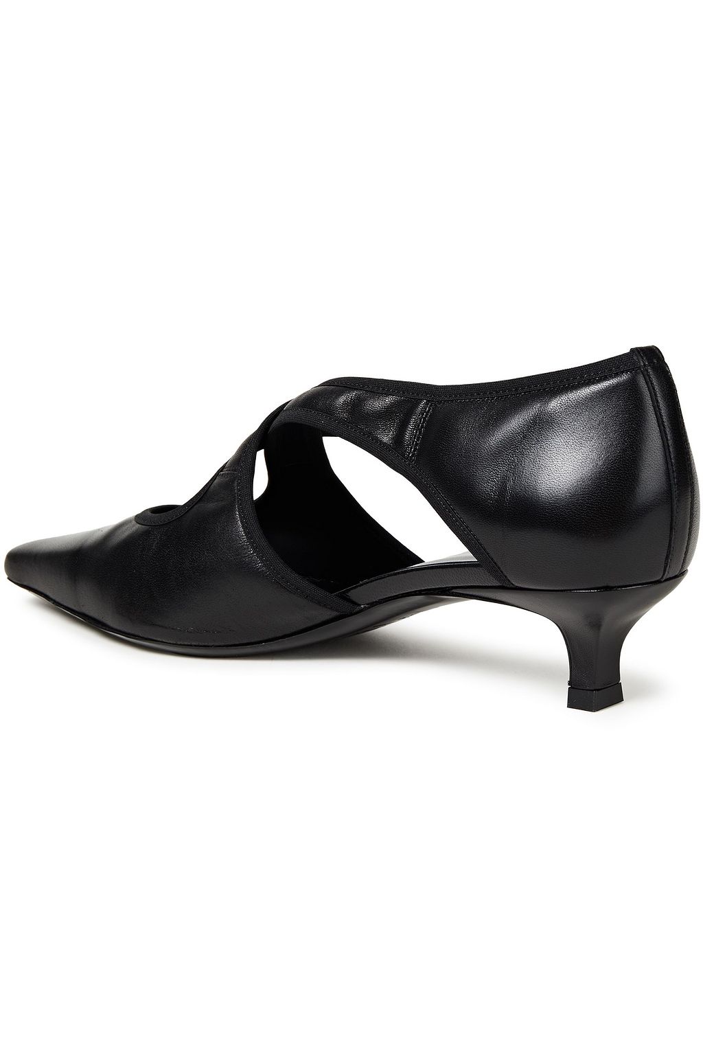 BY FAR Adele textured-leather pumps