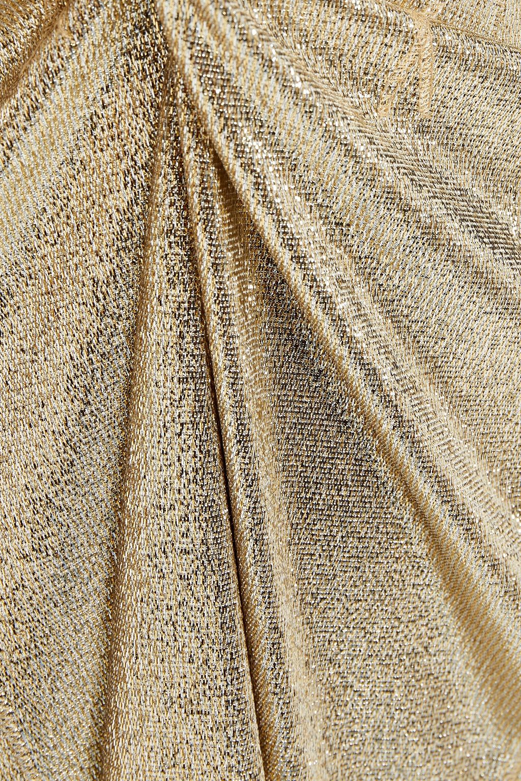 RABANNE Metallic stretch-jersey maxi dress