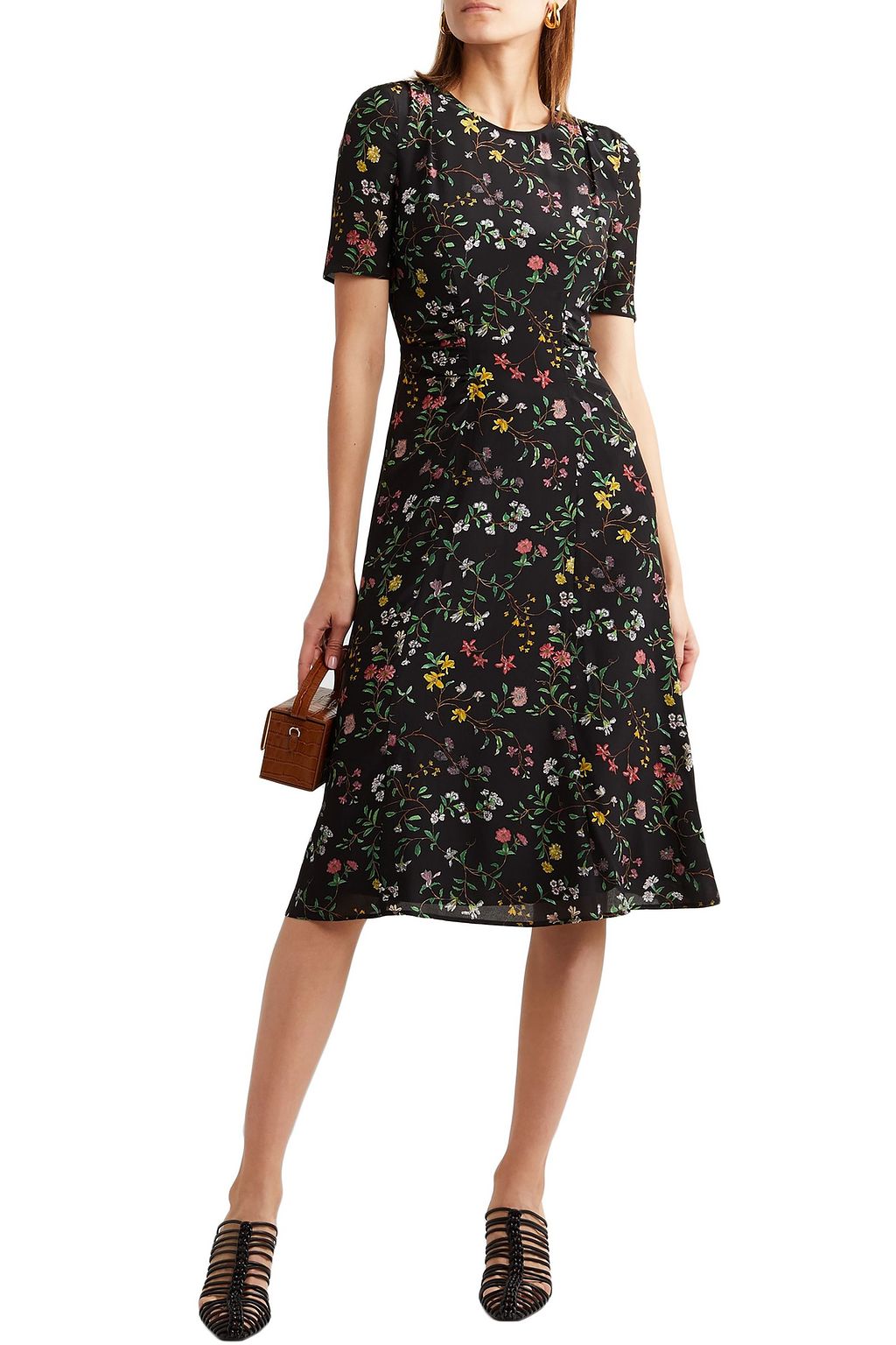 ALTUZARRA Sylvia floral-print silk crepe de chine midi dress