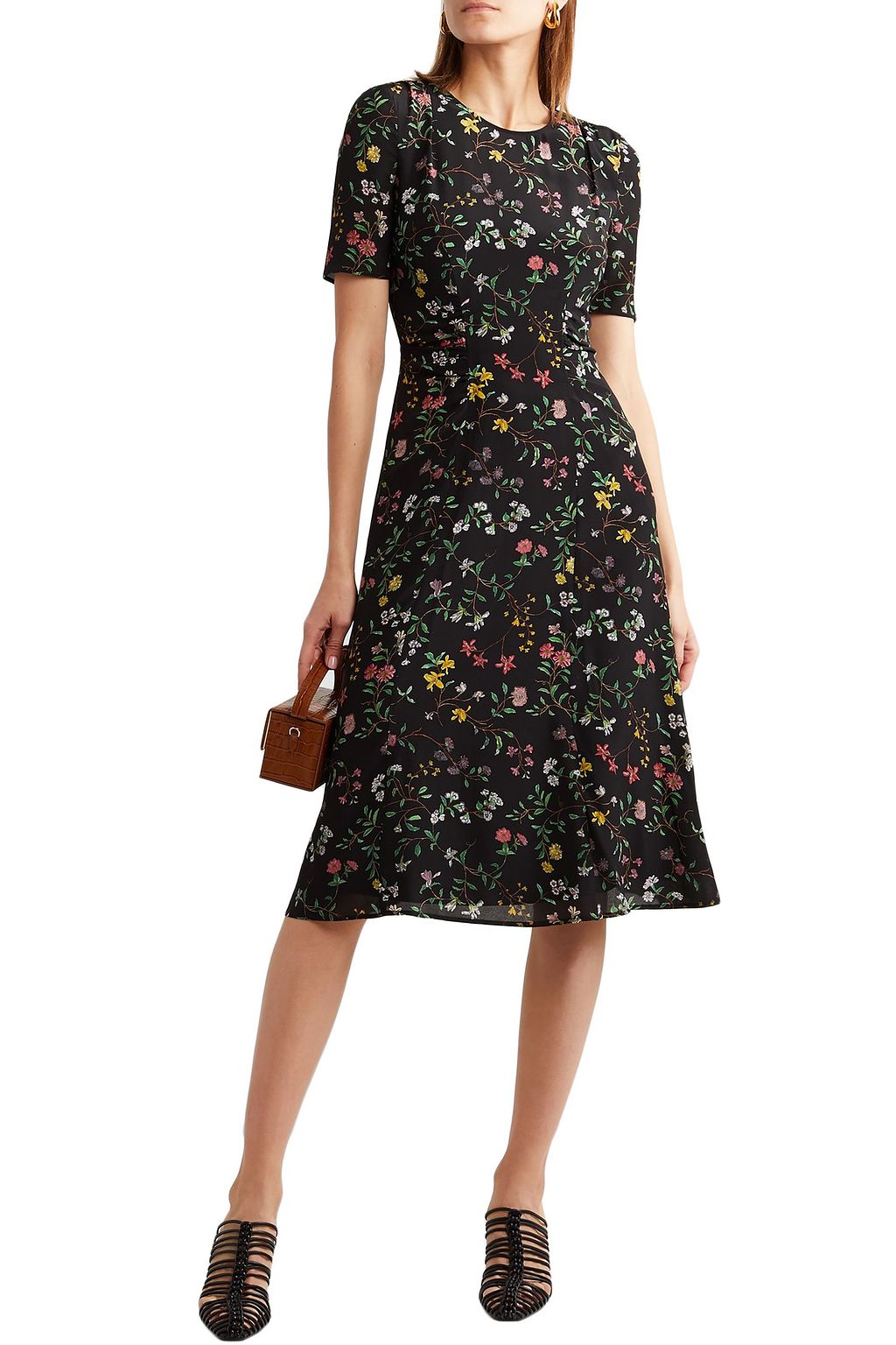 ALTUZARRA Sylvia floral-print silk crepe de chine midi dress | THE OUTNET