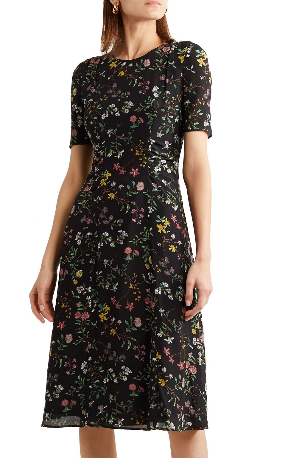 ALTUZARRA Sylvia floral-print silk crepe de chine midi dress