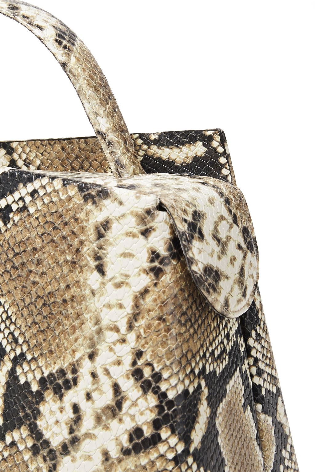 BY FAR Maurice snake-effect leather shoulder bag