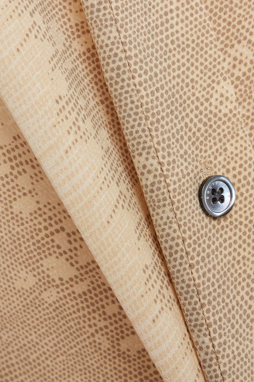 EQUIPMENT Snake-print silk crepe de chine shirt