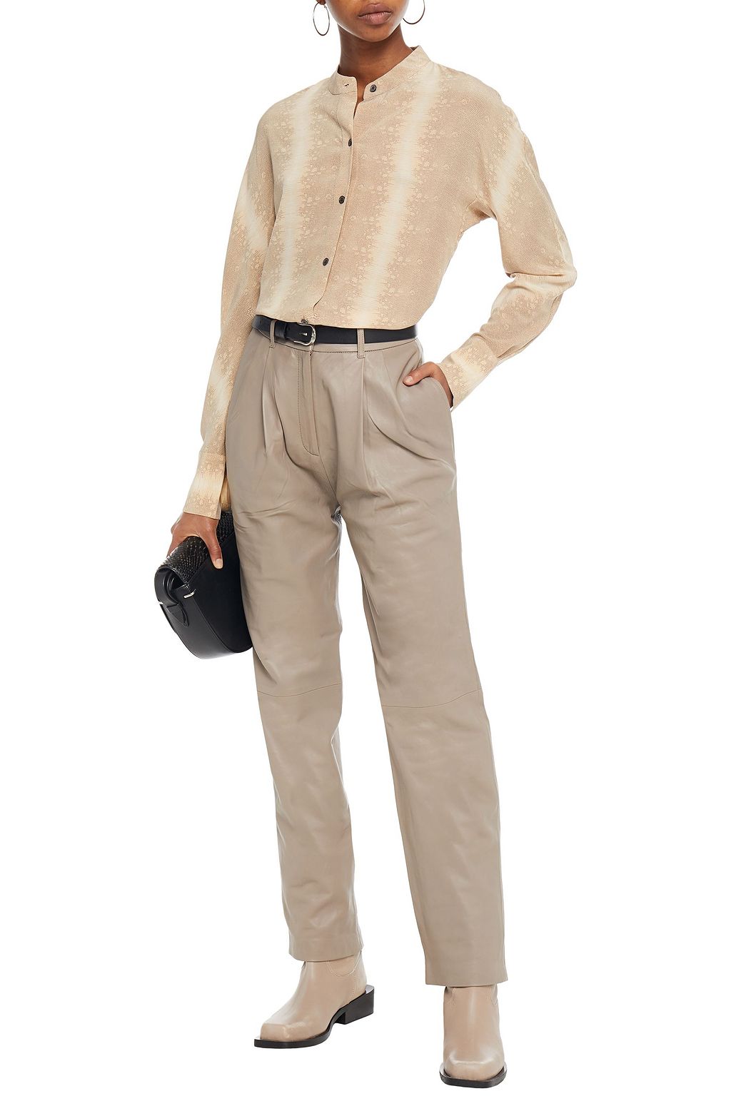 EQUIPMENT Snake-print silk crepe de chine shirt