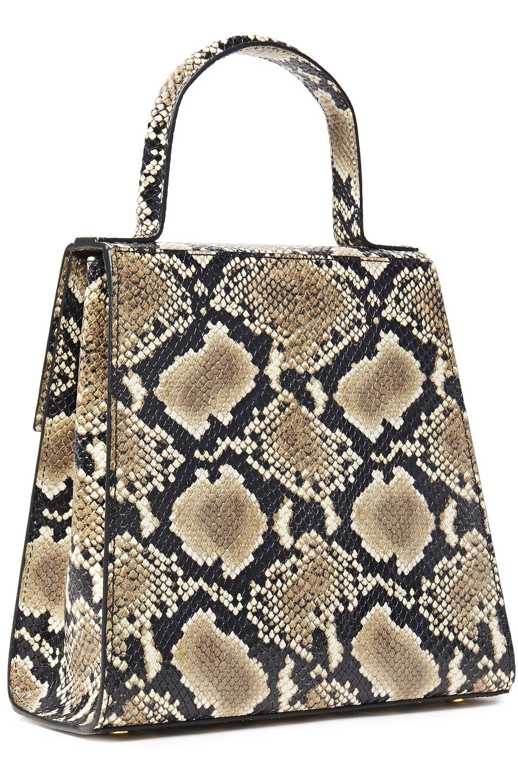 BY FAR Monet snake-effect leather shoulder bag