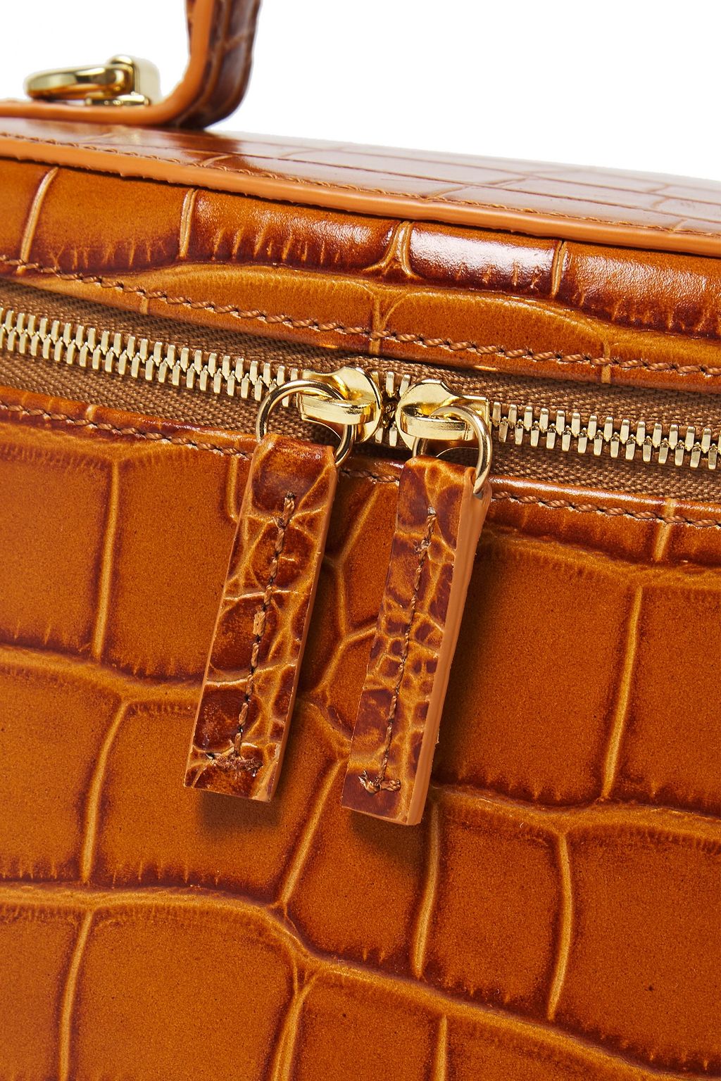 BY FAR Annie croc-effect leather tote