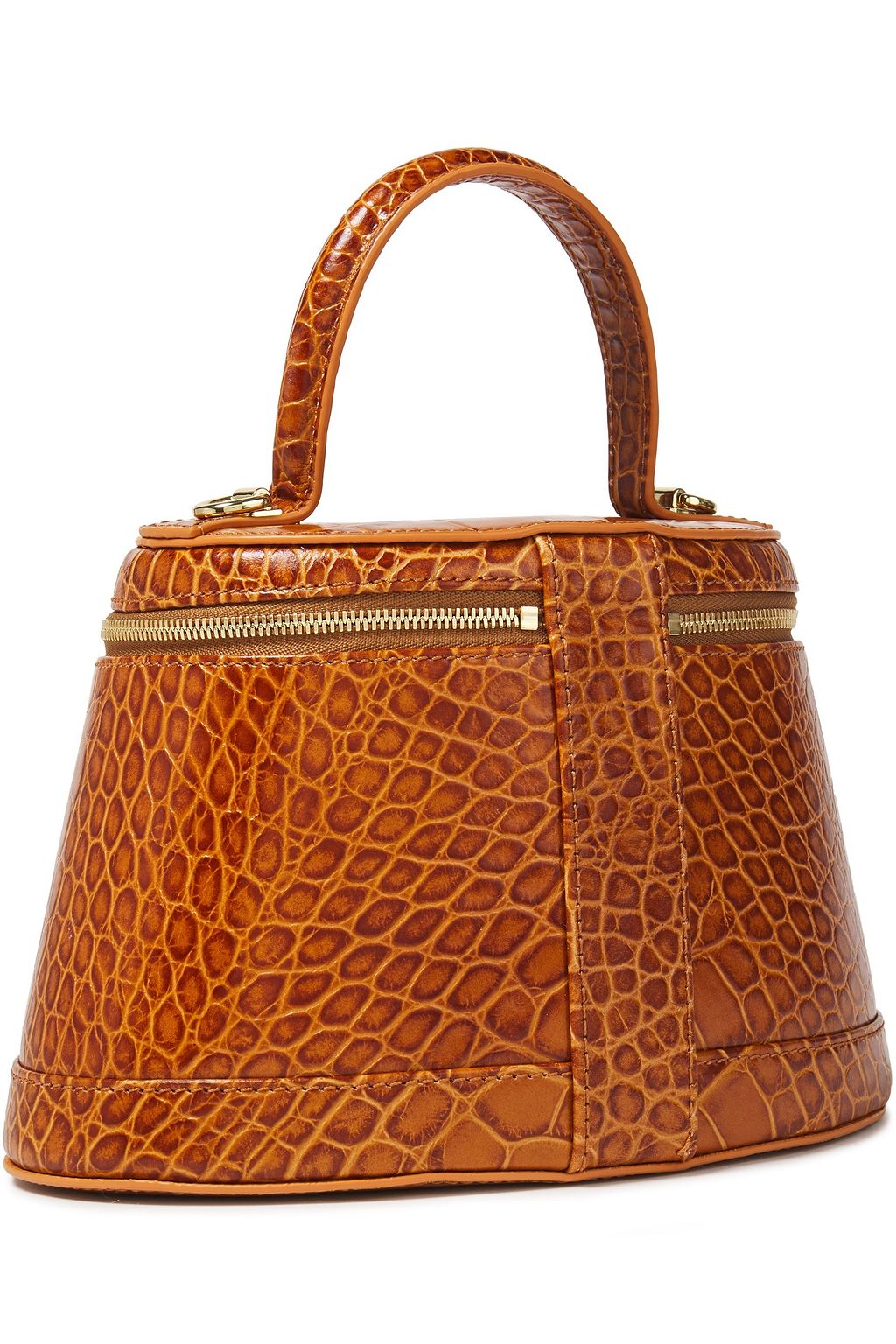 BY FAR Annie croc-effect leather tote