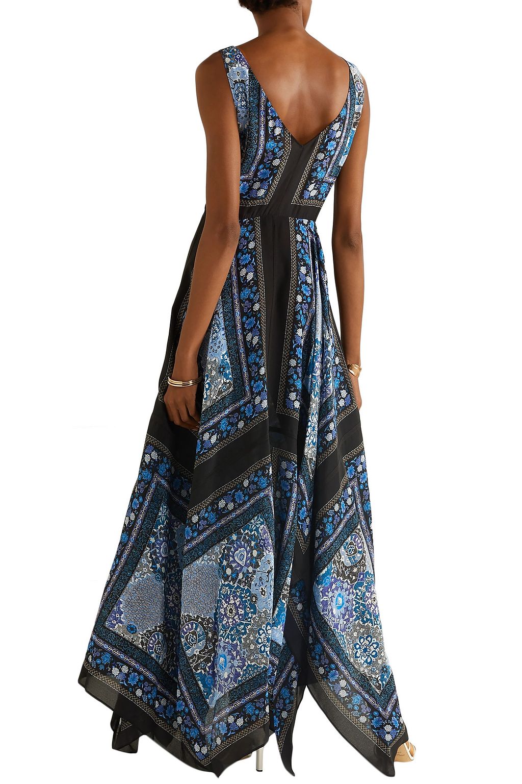ALTUZARRA Duel printed silk crepe de chine maxi dress
