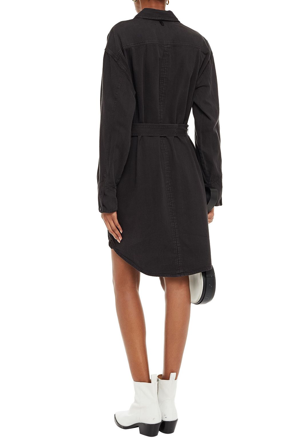 RAG & BONE Belted denim mini dress
