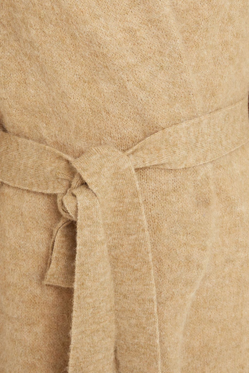 AMERICAN VINTAGE Belted brushed knitted cardigan