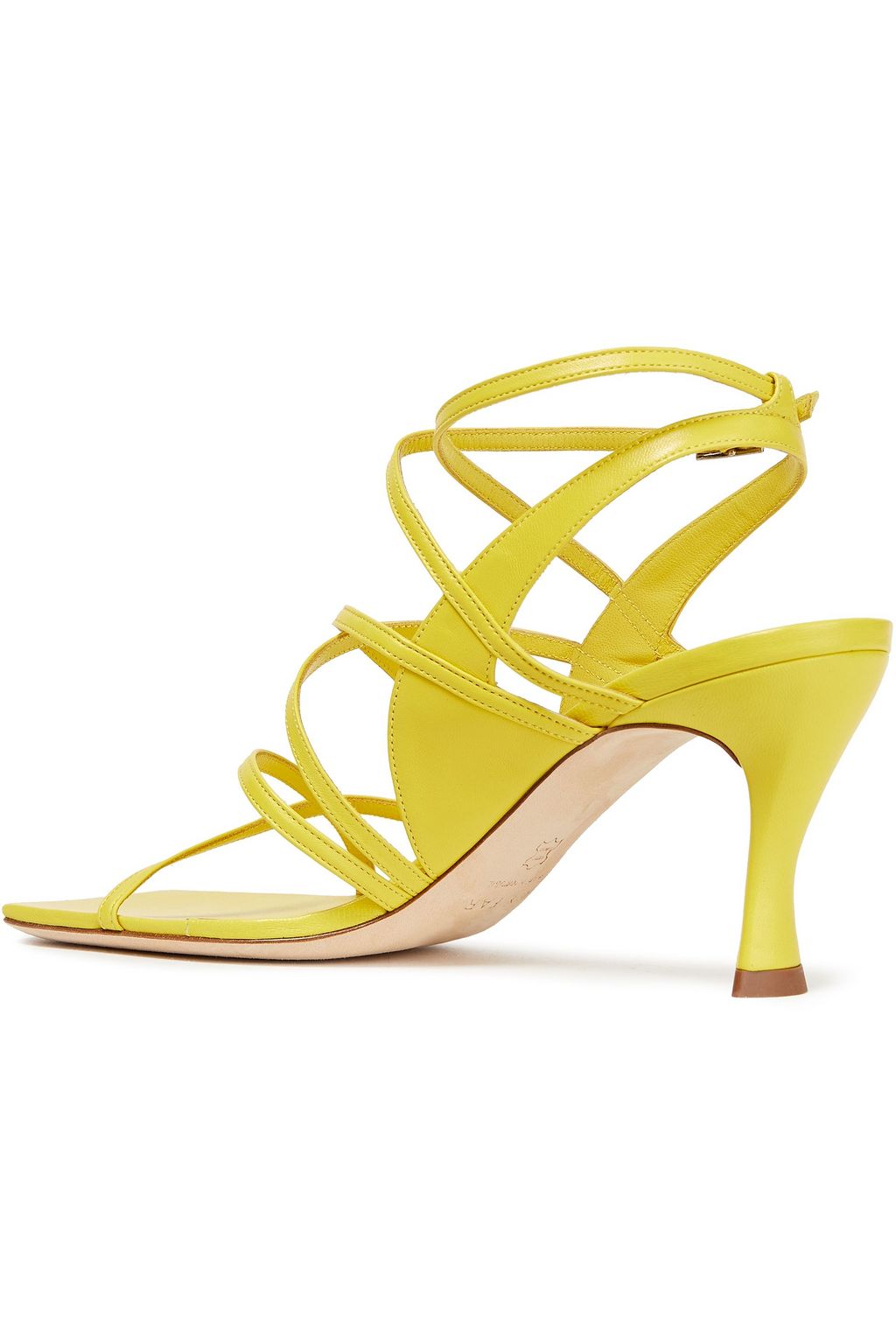 BY FAR Christina leather and suede sandals