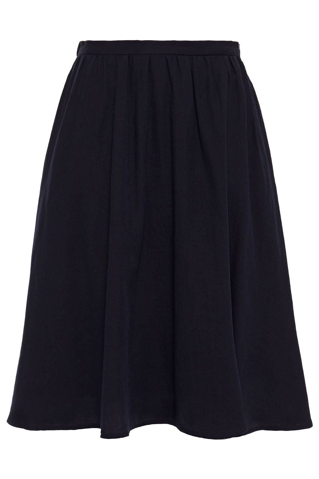 designer navy pleated skirt