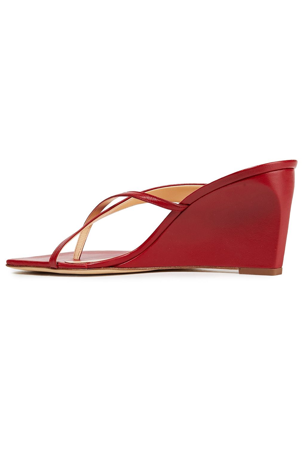 BY FAR Theresa grosgrain wedge mules