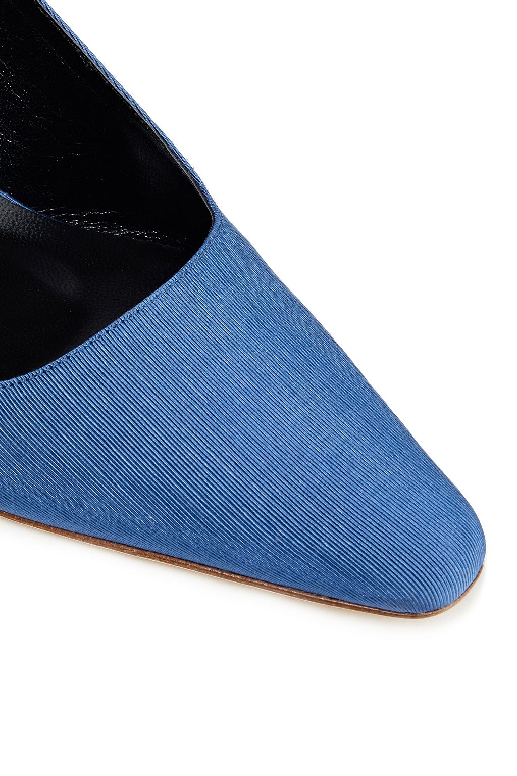 BY FAR Diana snake-effect leather slingback pumps