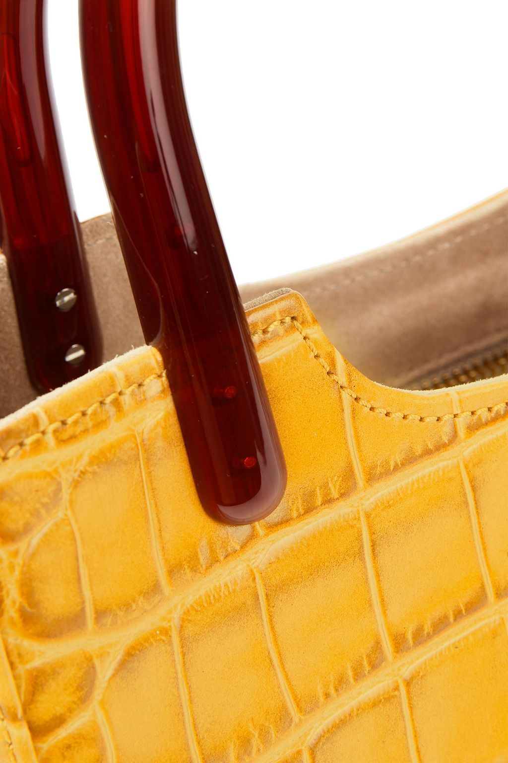 BY FAR Eric croc-effect leather tote