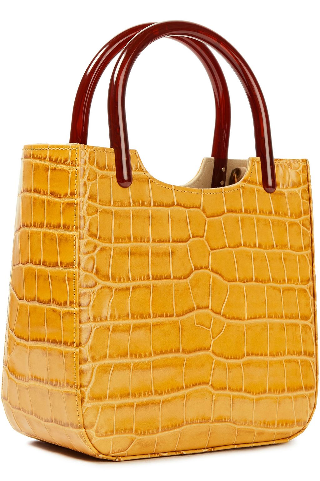 BY FAR Eric croc-effect leather tote