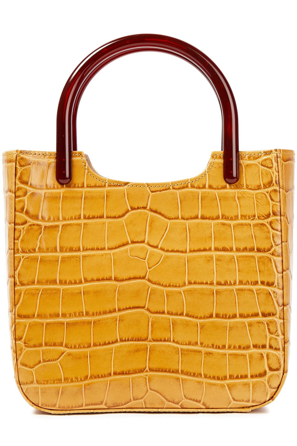 mustard croc bag