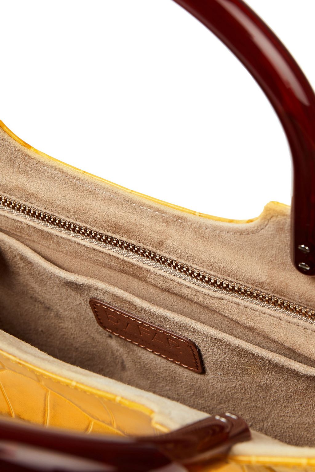 BY FAR Eric croc-effect leather tote