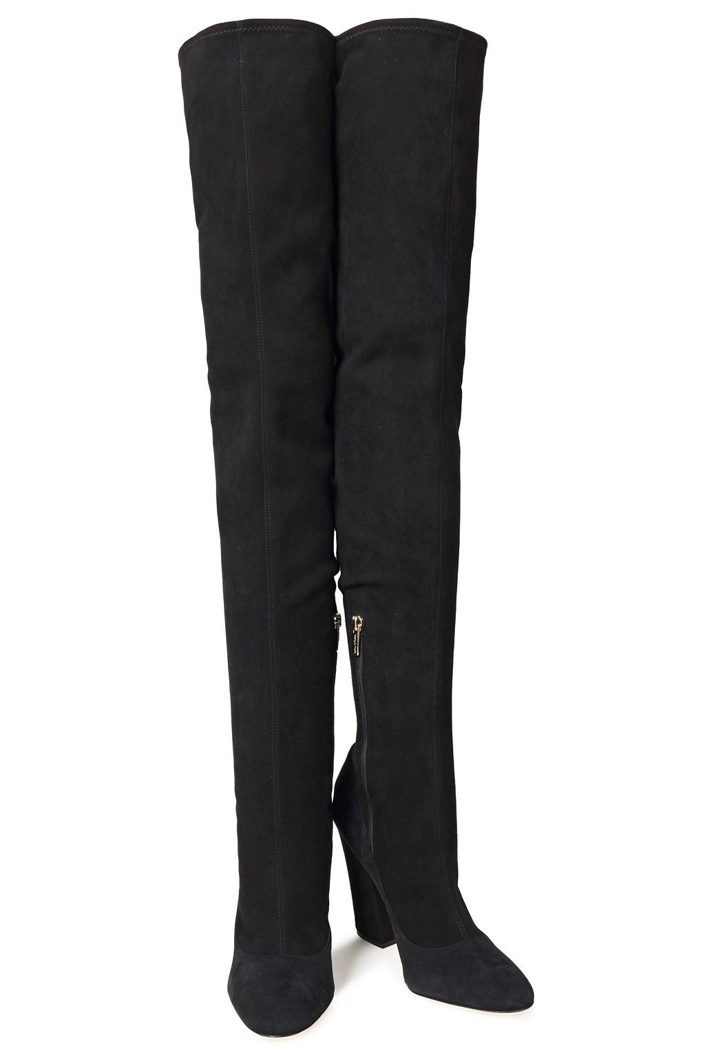 SERGIO ROSSI Stretch-suede over-the-knee boots