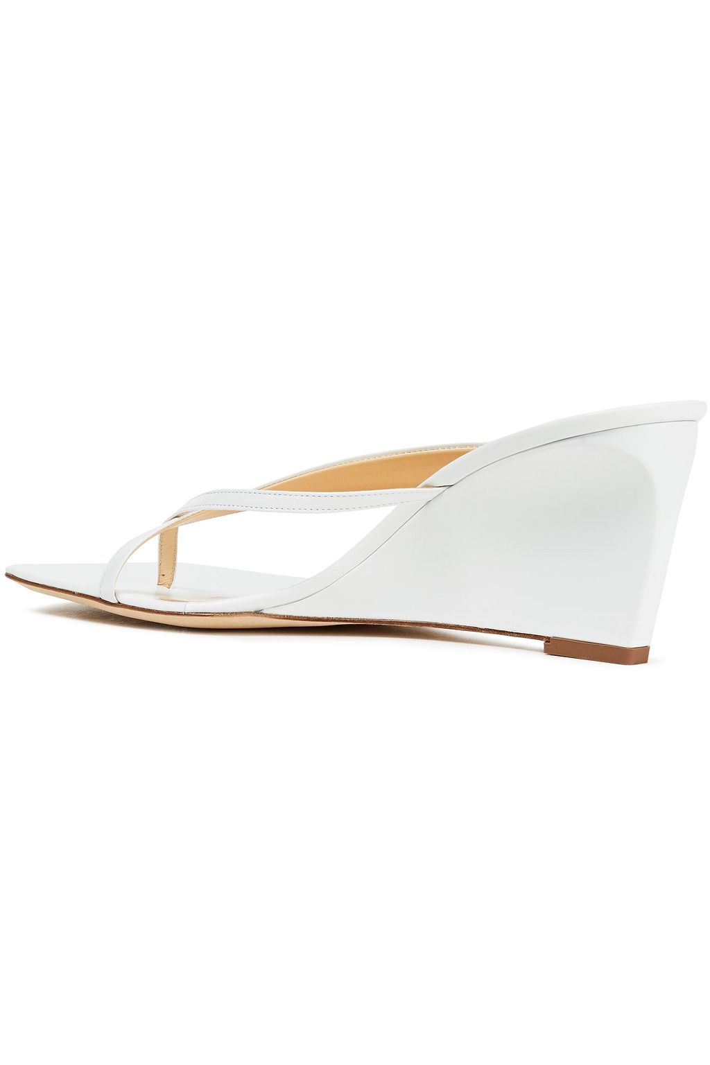 BY FAR Theresa grosgrain wedge mules