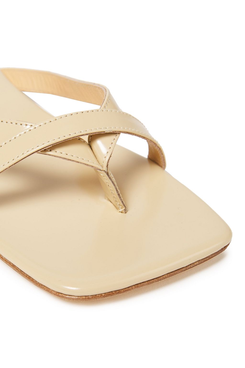 BY FAR Deni crystal-embellished leather sandals
