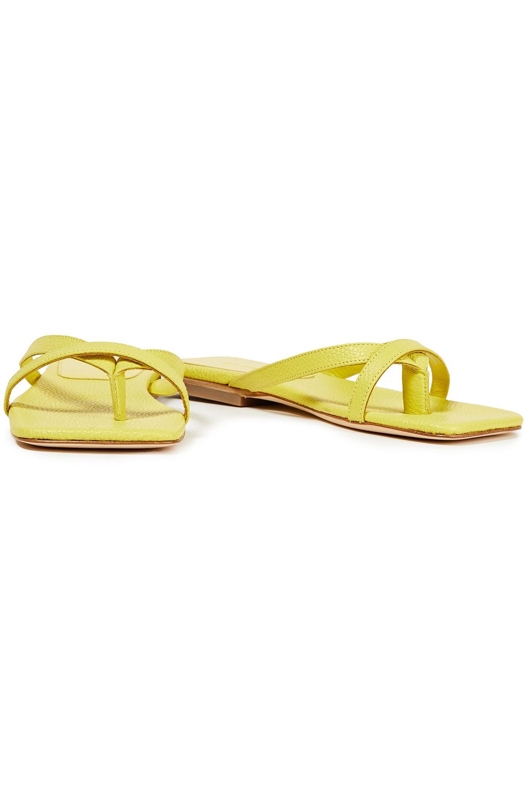 BY FAR Deni crystal-embellished leather sandals