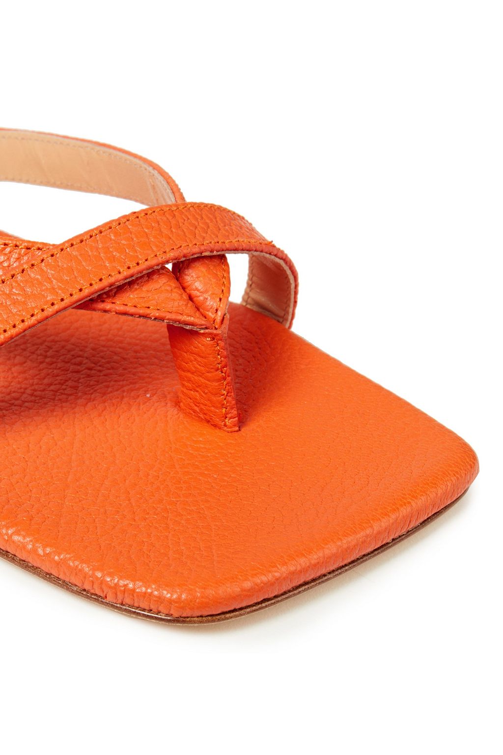 BY FAR Deni crystal-embellished leather sandals